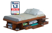 Bett mit Stauraum BALI + Lattenrost (mit oder ohne Kopfende)