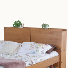 Set AMALFI: Bett mit Bettkasten + Kopfteil mit Stauraum - Memomad