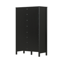 Vitrinenschrank SoHo - Schwarz und Oak