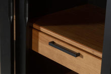 Vitrinenschrank SoHo - Schwarz und Oak