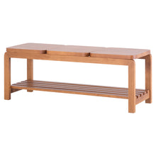 Holzbank Natu – 3 Sitzer Holzbank in Nussbaum-Optik