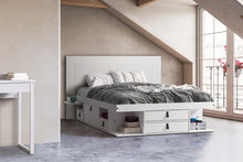 Bett mit Stauraum BALI + Lattenrost (mit oder ohne Kopfende)