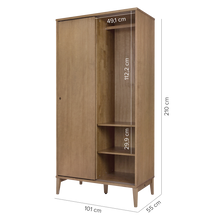 Kleiderschrank Charme 2-Türig - Memomad